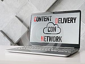 Content Delivery Network CDN is shown using the text