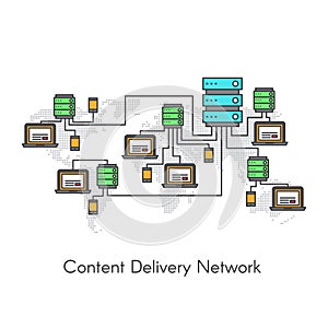 Content Delivery Network or Content Distribution Network CDN
