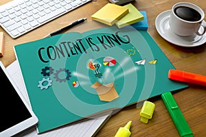 CONTENT IS KING seo search engine optimization and content mark