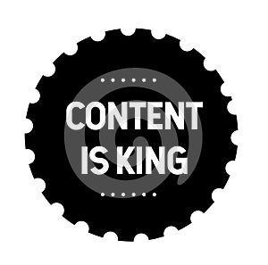 Content is king stamp