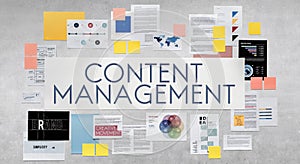 Content Management Social Media Networking Programming Concept