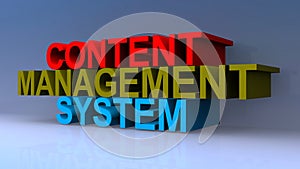 Content management system on blue