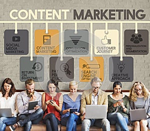 Content Marketing Blog Marketing Advertise Concept photo