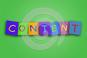 Content, Motivational Internet Social Media Words Quotes Concept