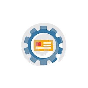 Content Optimization icon. Simple flat element from content collection. Creative content optimization icon for templates, software