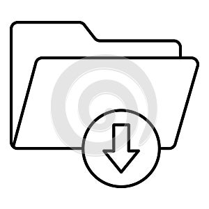 Content saving Isolated Vector icon