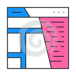 content seo optimization icon color illustration