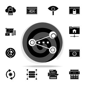content sharing icon. Web Development icons universal set for web and mobile