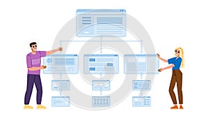 content silo structure vector