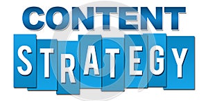 Content Strategy Blue Stripes