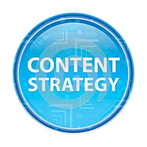 Content Strategy floral blue round button