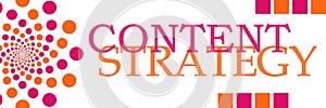 Content Strategy Pink Orange Dots Horizontal