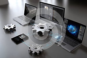 Content system design: management portal, web module, file organizer, user dashboard, data handler, page editor