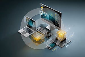 Content system design: management portal, web module, file organizer, user dashboard, data handler, page editor