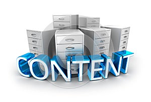 Content text and office containers