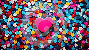 contentment happy heart background