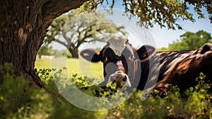 contentment landscape cow farm