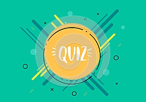 Contest card. Vector illustration.