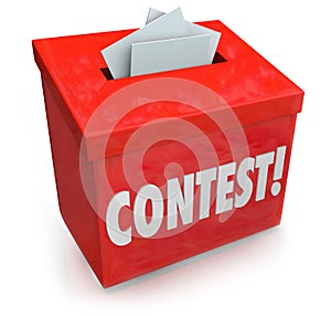 Contest Entry Form Box Enter Win Drawing Raffle Prize photo