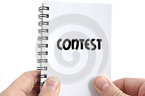 Contest text concept