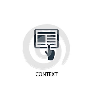 Context icon. Simple element