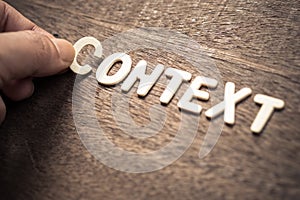 Context Wood Letters