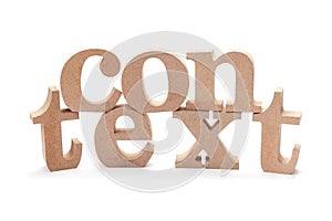 CONTEXT Wood Word photo