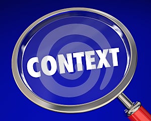 Context Word Magnifying Glass Meaning Information