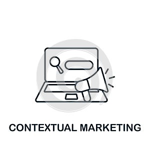 Contextual icon. Monochrome simple Marketing Strategy icon for templates, web design and infographics