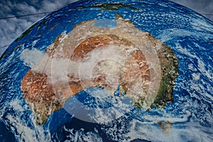 Continent of Australia how we see it from the space