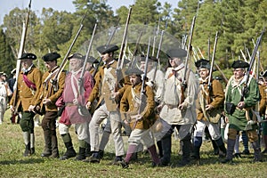 Continentals on the march