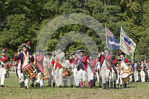Continentals on the march