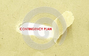 CONTINGENCY PLAN