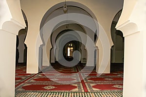 Continuous Archways Inside a Mosque