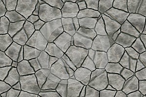 Continuous cracked ground pattern