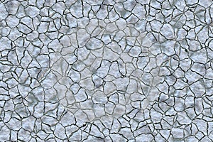 Continuous cracked ground pattern