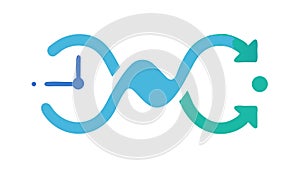 Continuous Cycle Flow: Endless Process Seamless Loop, vector design Generative AI
