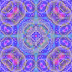 Continuous fractal astral worlds pattern. Spiritual trance vision