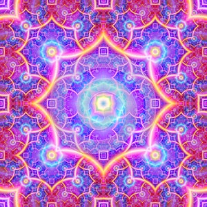 Continuous fractal astral worlds pattern. Spiritual trance vision