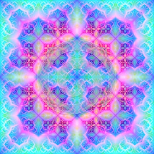 Continuous fractal astral worlds pattern. Spiritual trance vision