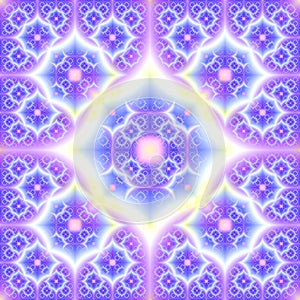 Continuous fractal astral worlds pattern. Spiritual trance vision