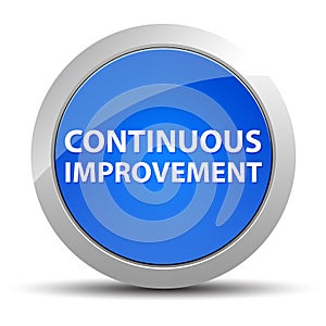 Continuous Improvement blue round button