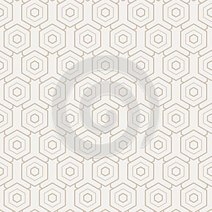 Continuous Islamic Vector Hex, Backdrop Pattern. Seamless Line Graphic Rhombus Plexus Texture. Repeat Geometric Continuous,