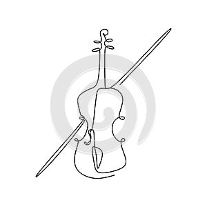 continuous line drawing of a jazz instrument photo