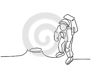 Spaceman on the Moon