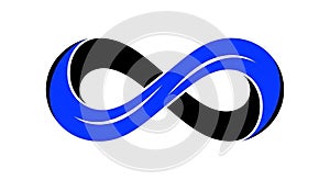 Continuous loop represents concepts like eternity endlessness