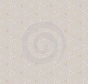 Continuous Minimal Vector Diagonal, Plexus Pattern. Repeat White Graphic Triangle Array Texture. Seamless Elegant Poly, Pattern