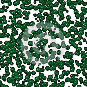 Continuous molecular green pattern