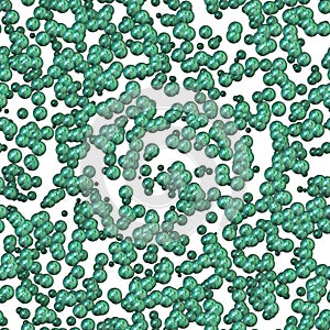 Continuous molecular green pattern
