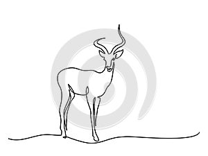 Impala walking symbol photo